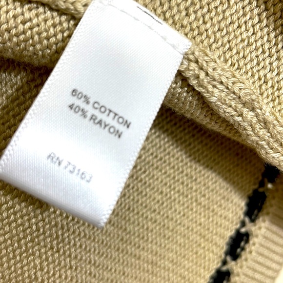 Cable & Gauge Beige Cardigan Size Medium - Picture 6 of 7